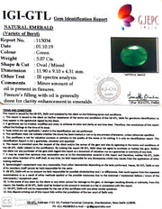 3.41 Ratti Natural Panna Stone with Govt. Lab Certificate (2331)